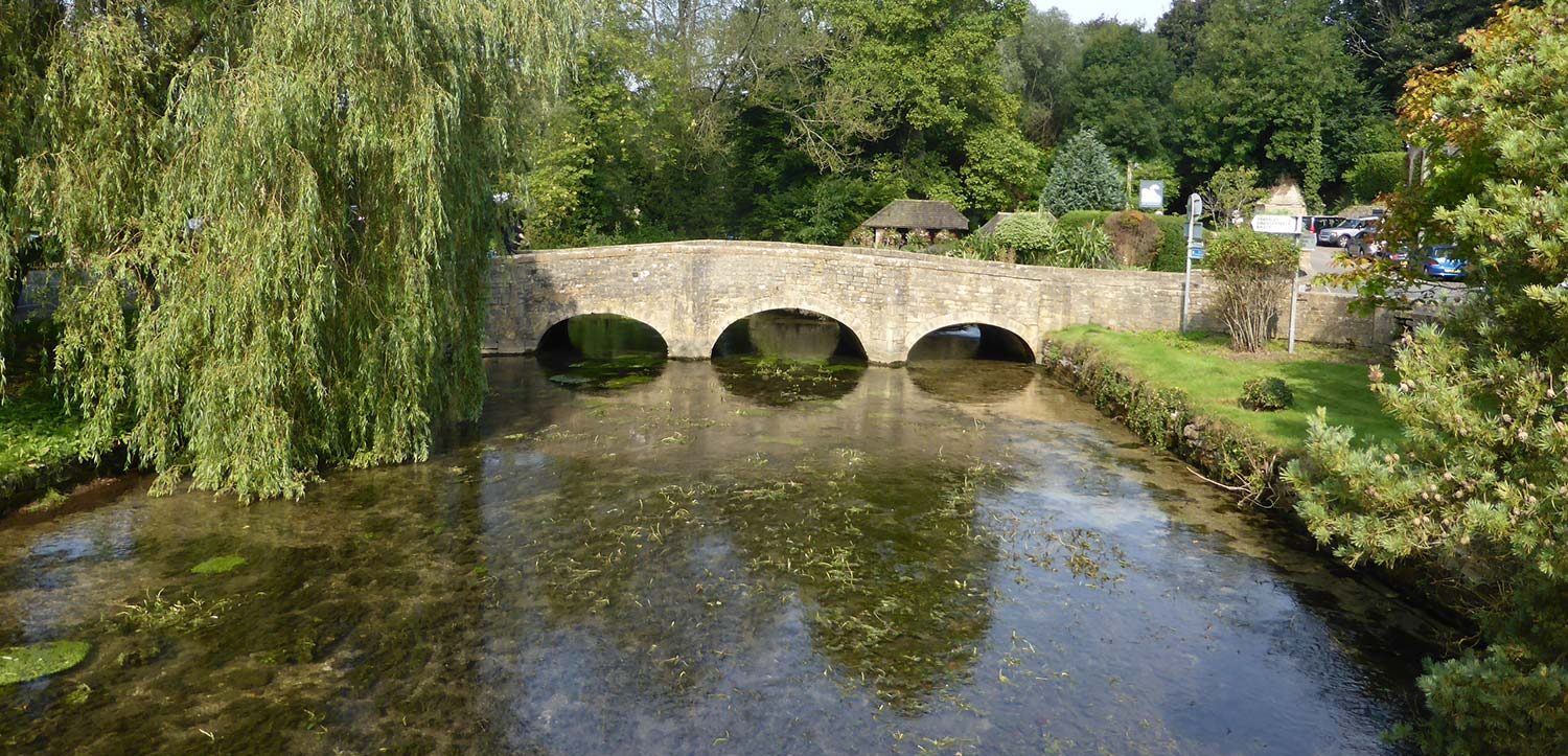 Cotswold Bridge at Bibury in the Cotswolds